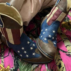 Roper American flag boots